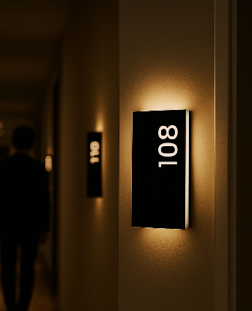 Custom Order Sample Illuminated Room Number - Otimsan Shop