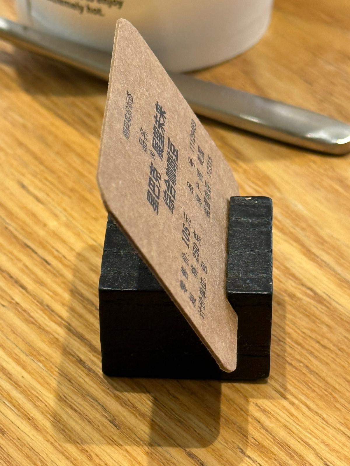 Wooden Card & Price Holder – Tabletop Menu, Label & Name Card Stand for Cafés & Restaurants - Otimsan Shop