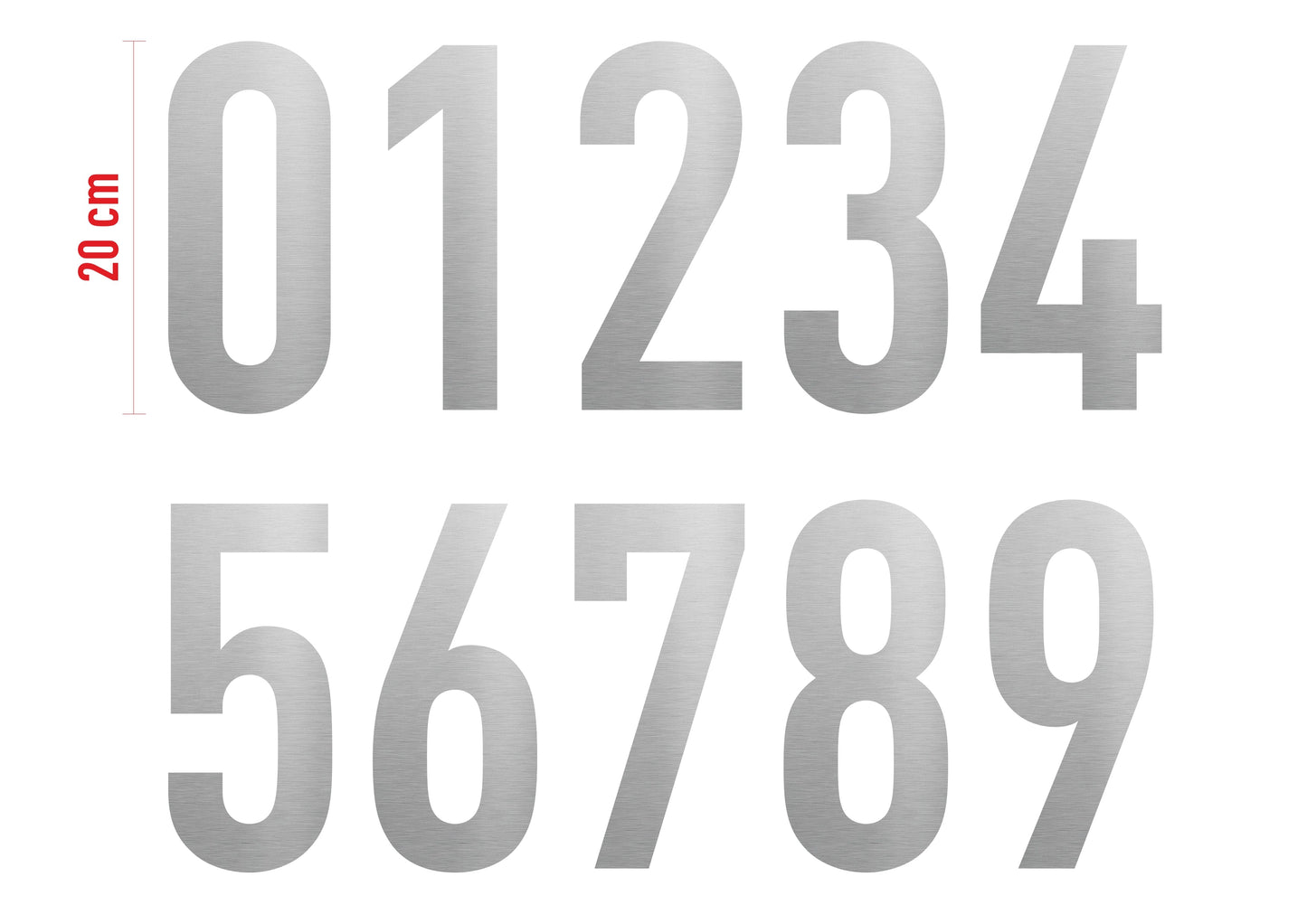 Illuminated Door Number | Stainless Steel & LED Lit Number Sign - Otimsan Shop
