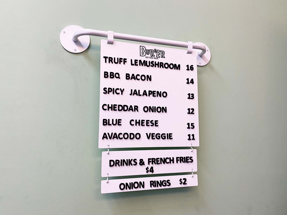 Flag Price Board with Additional Panel - Otimsan Shop