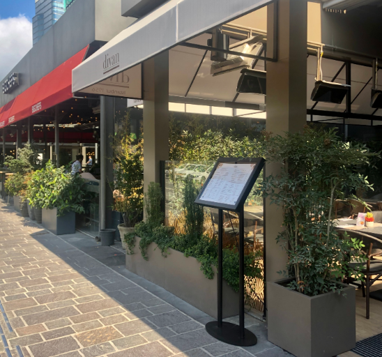 Illuminated Freestanding A3 Menu Board | Metal Body Suitable for Restaurant Outdoor Use - Otimsan Shop