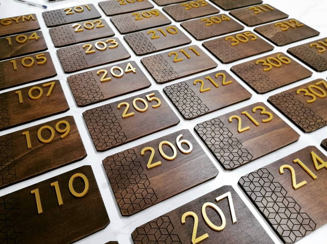 Custom Order – Wooden Room Number - Otimsan Shop