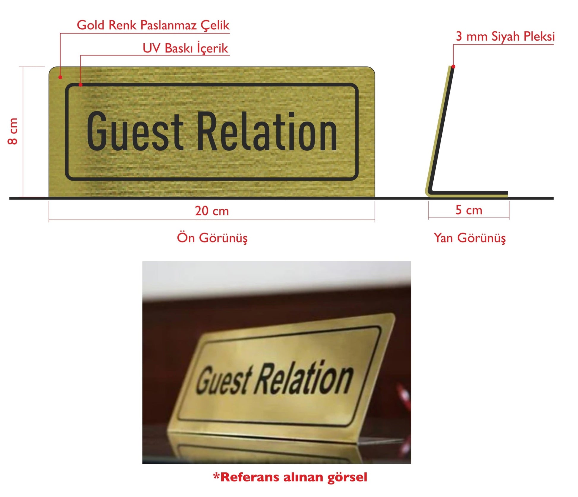 Custom Order – Guest Relation Signage Text - Otimsan Shop
