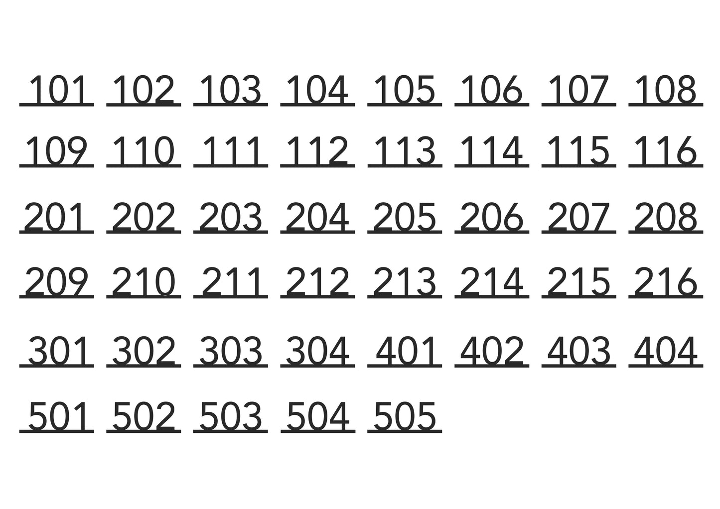 Custom Order – Room Numbers - Otimsan Shop