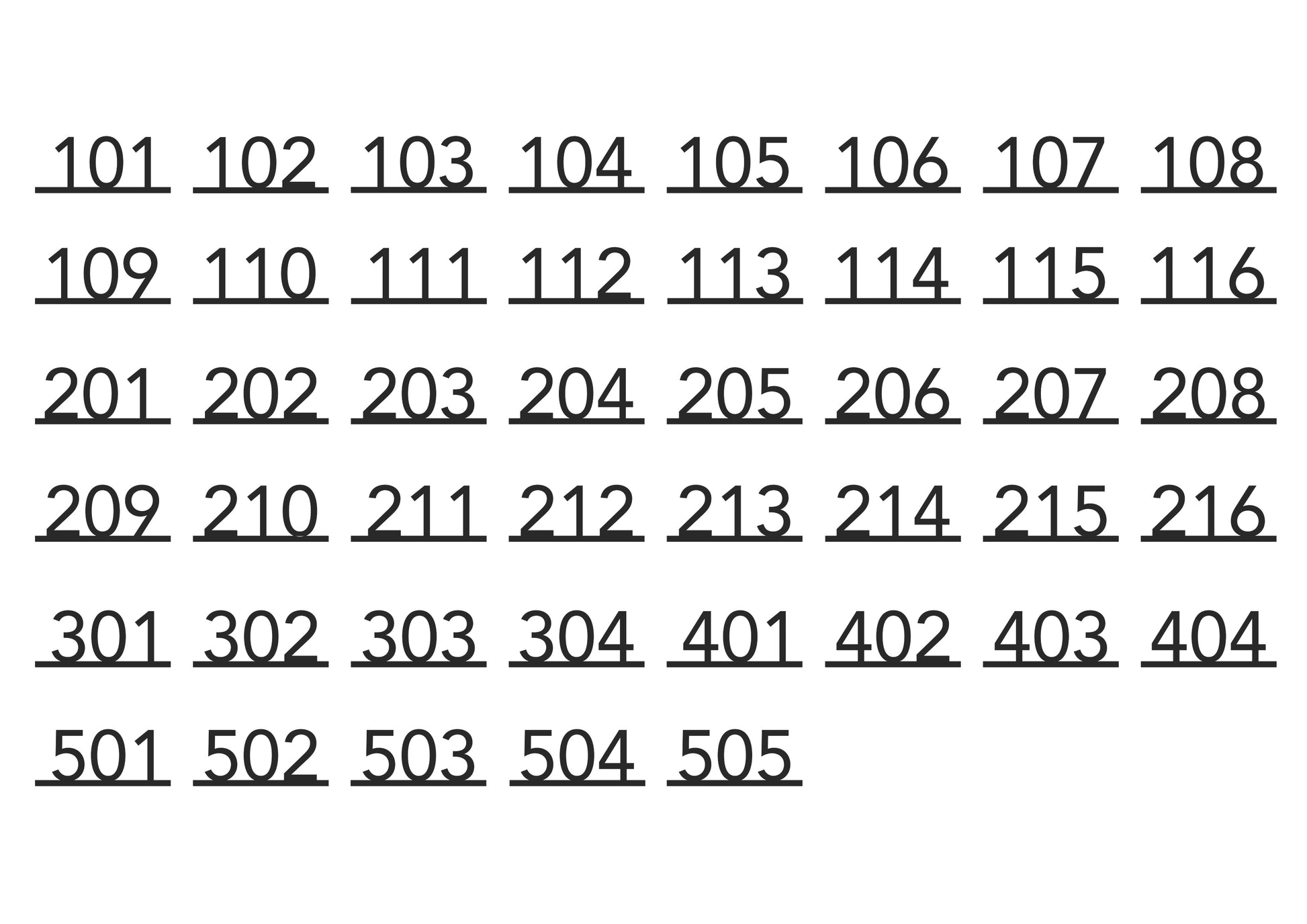 Custom Order – Room Numbers - Otimsan Shop