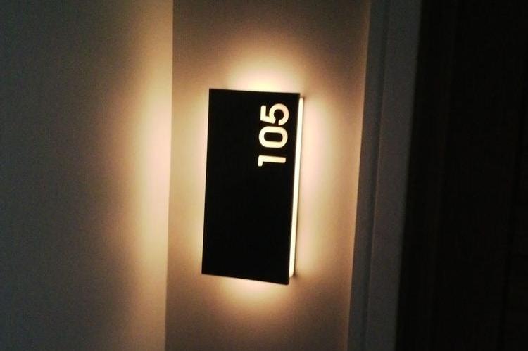 Illuminated Room Number Sign - Otimsan Shop