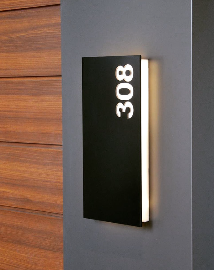 Illuminated Room Number Sign - Otimsan Shop