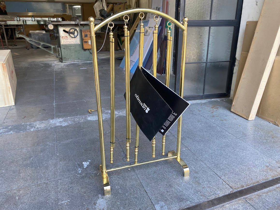 Brass Newspaper Holder - Otimsan Shop