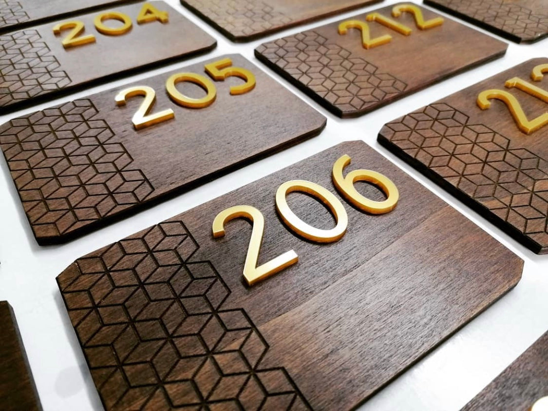 Custom Order – Wooden Room Number - Otimsan Shop