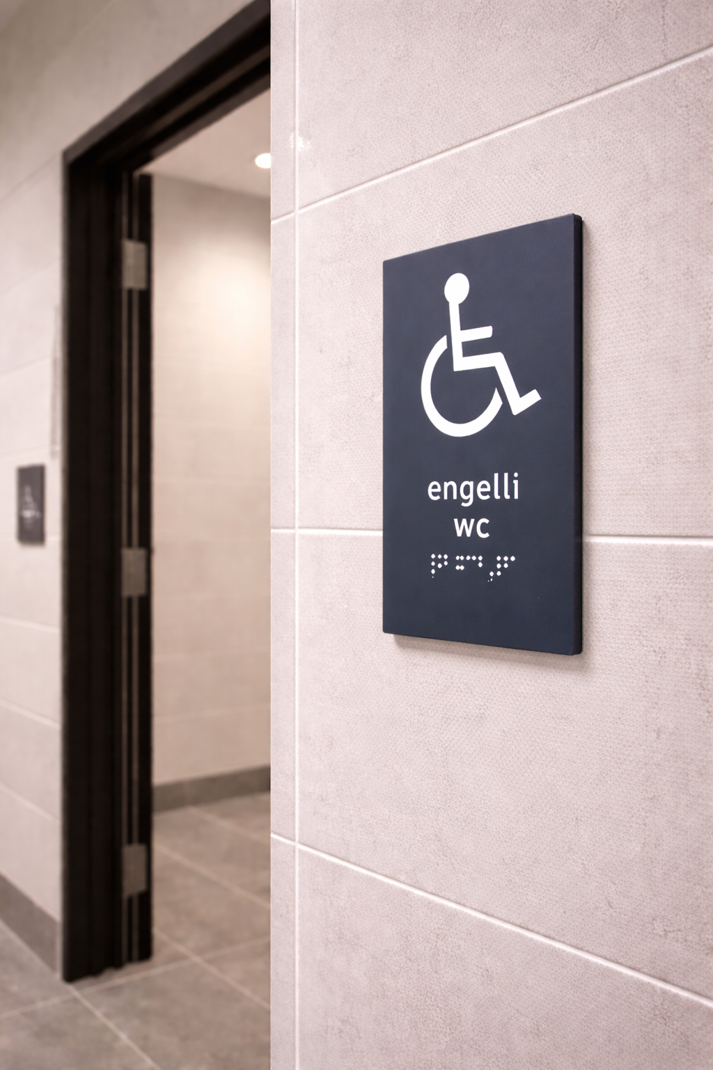 Embossed Braille Room Number | Accessible Door Sign for Hotels, Hospitals, and Offices - Otimsan Shop