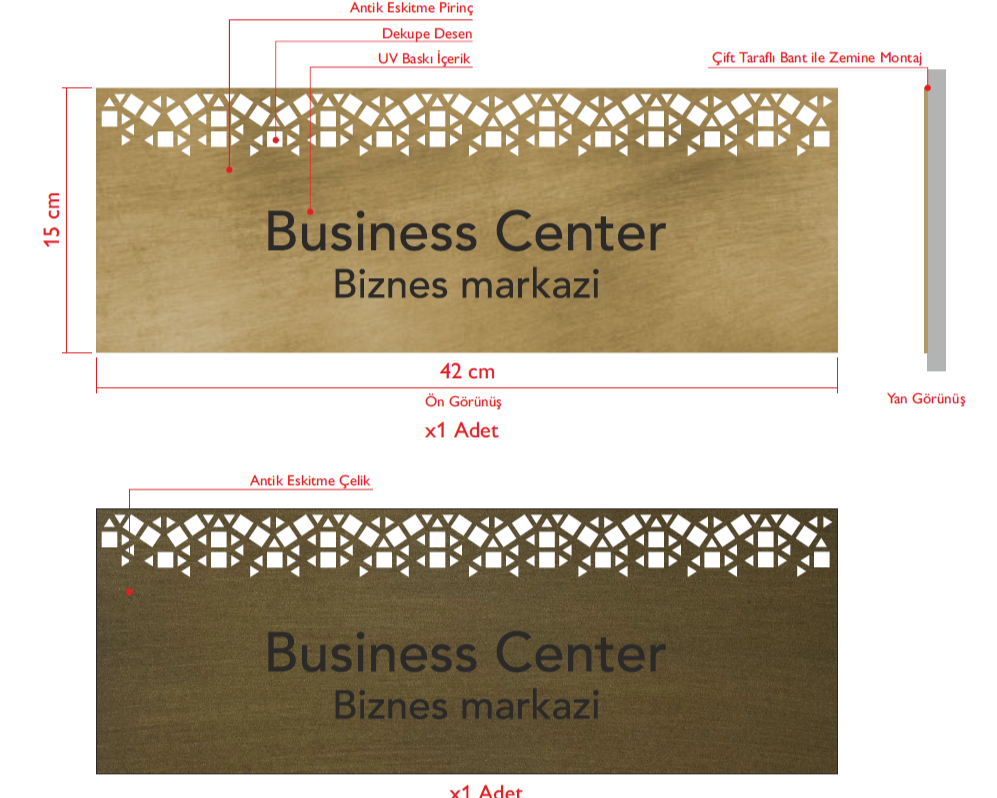 Custom Production – Directional Sign Board - Otimsan Shop