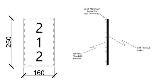 Custom Production – Illuminated Room Number - Otimsan Shop