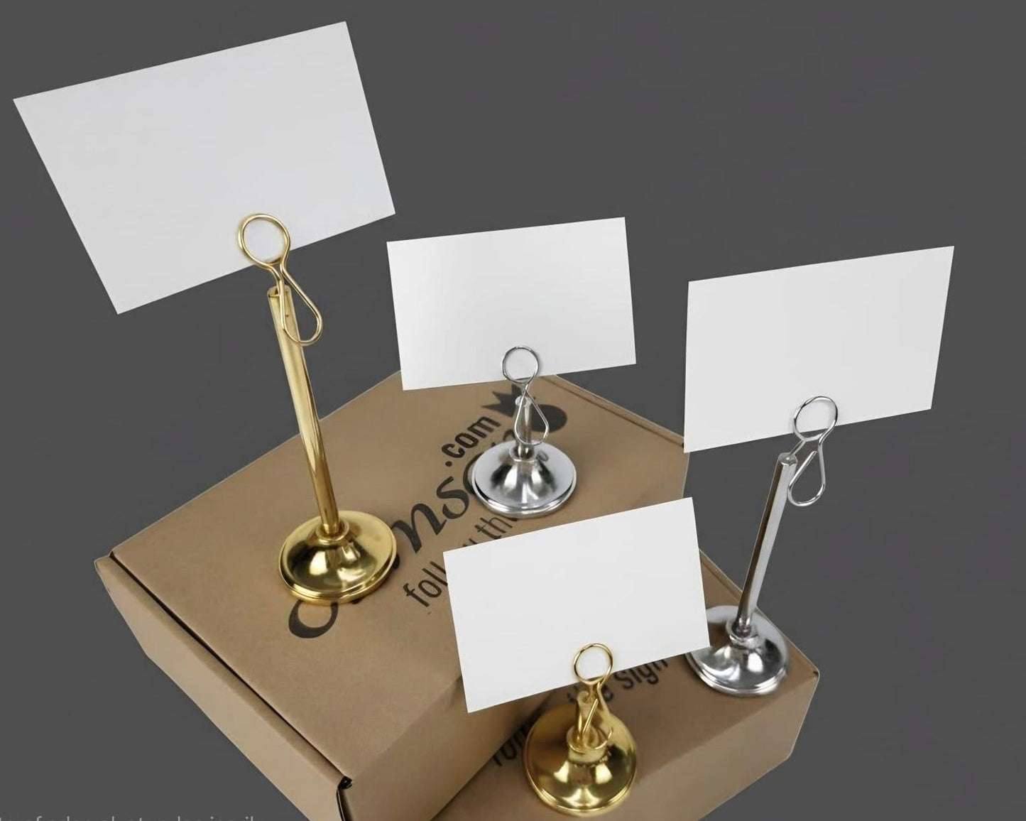 Food Label Stand – Metal Tabletop Card Holder, Label Holder & Price Display - Otimsan Shop