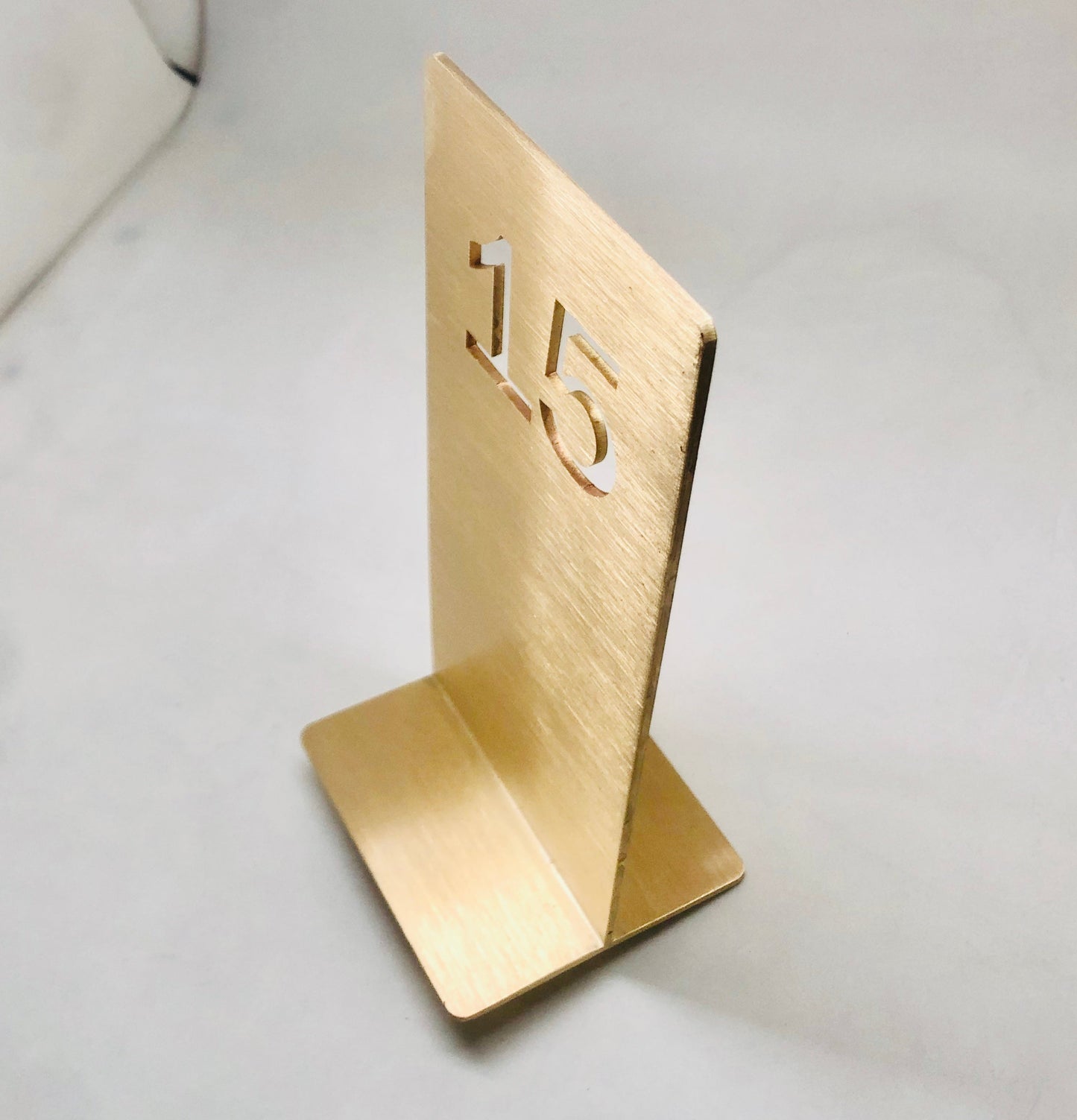 Brass Table Number - Otimsan Shop