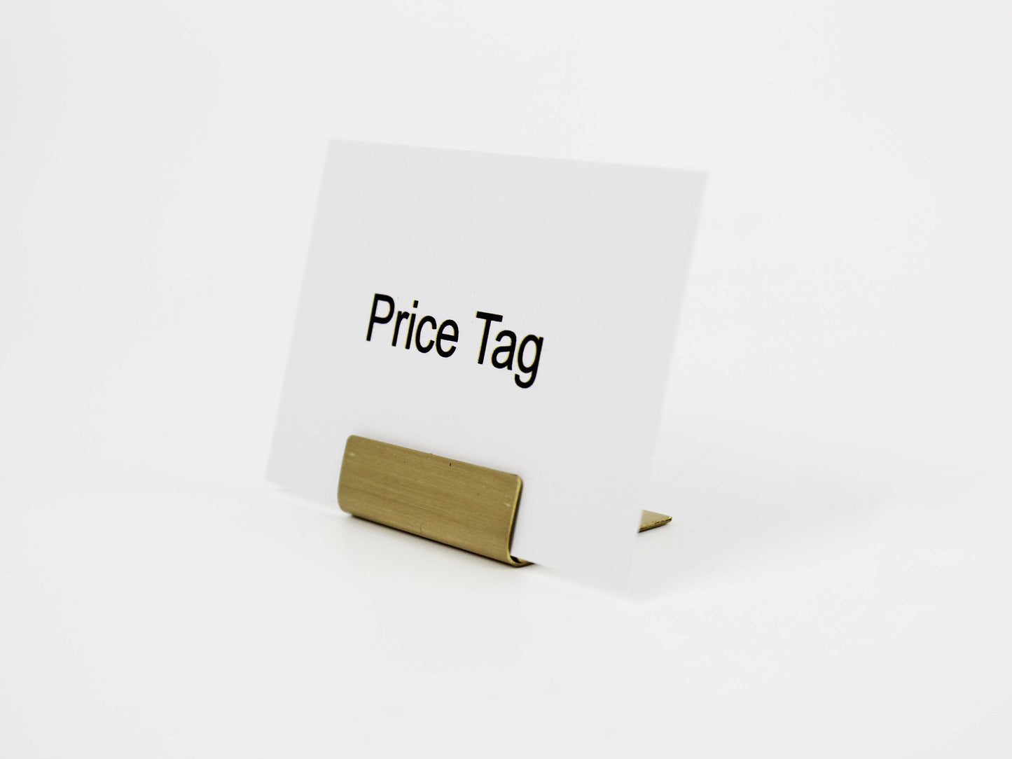 Name Tag & Label Holder – Multi-Purpose Card Stand for Buffet and Presentation Areas | Brass & Silver Color Options - Otimsan Shop
