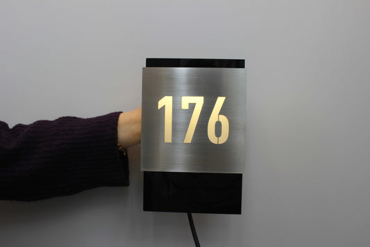 Illuminated Minimal Room Number - Otimsan Shop
