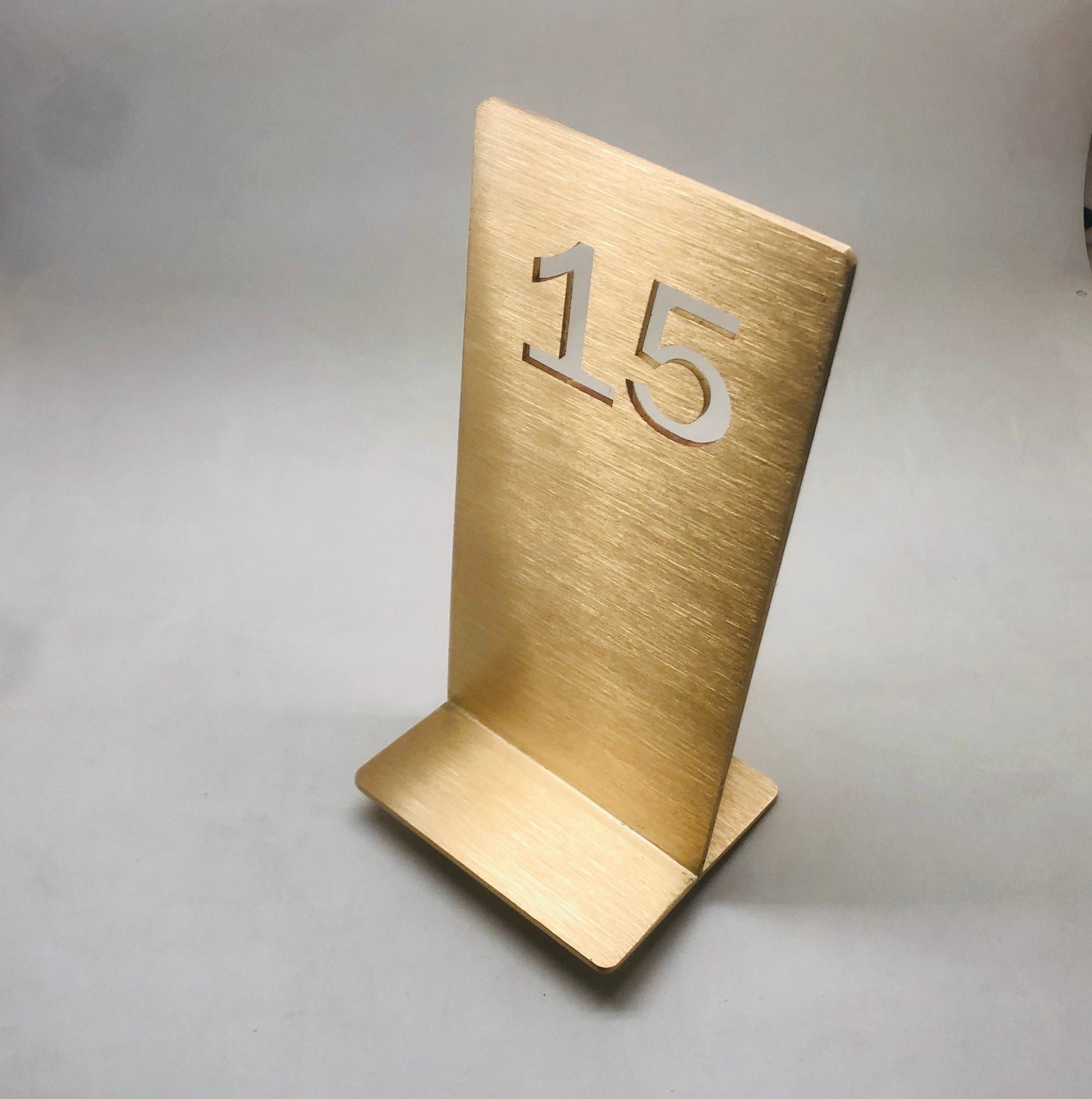 Brass Table Number - Otimsan Shop