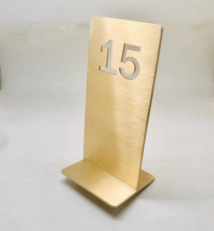 Brass Table Number - Otimsan Shop