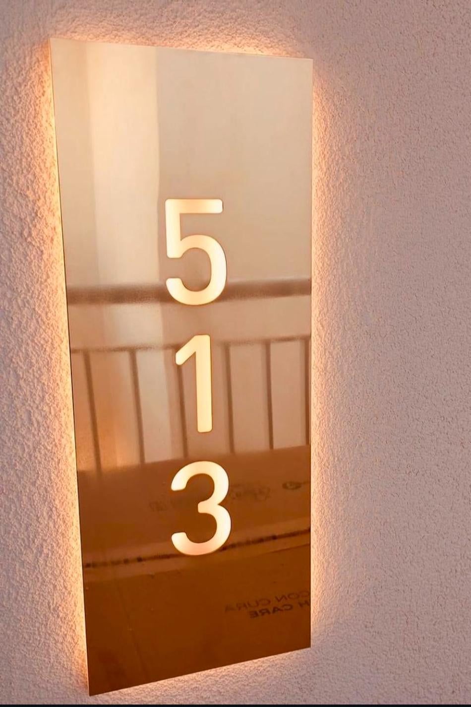 Elite Illuminated Room Number - Otimsan Shop