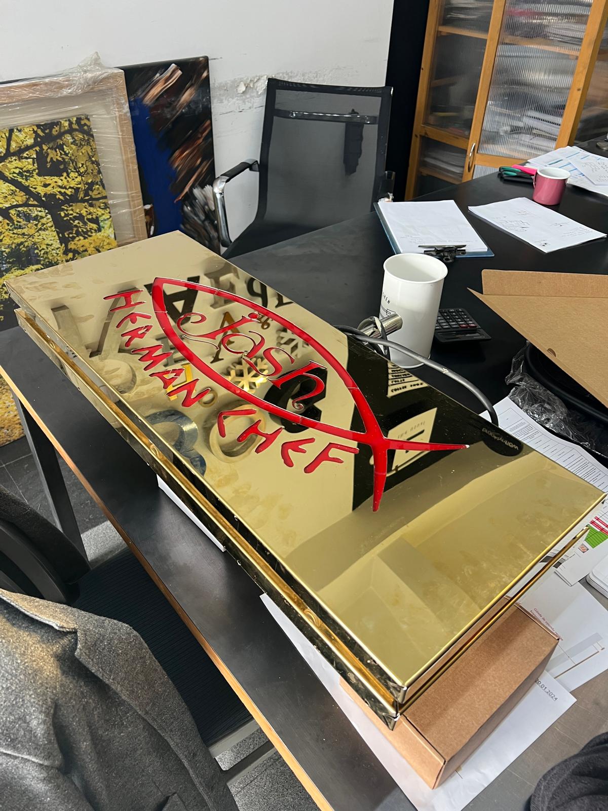 Custom Jash Herman Chef Sign - Otimsan Shop