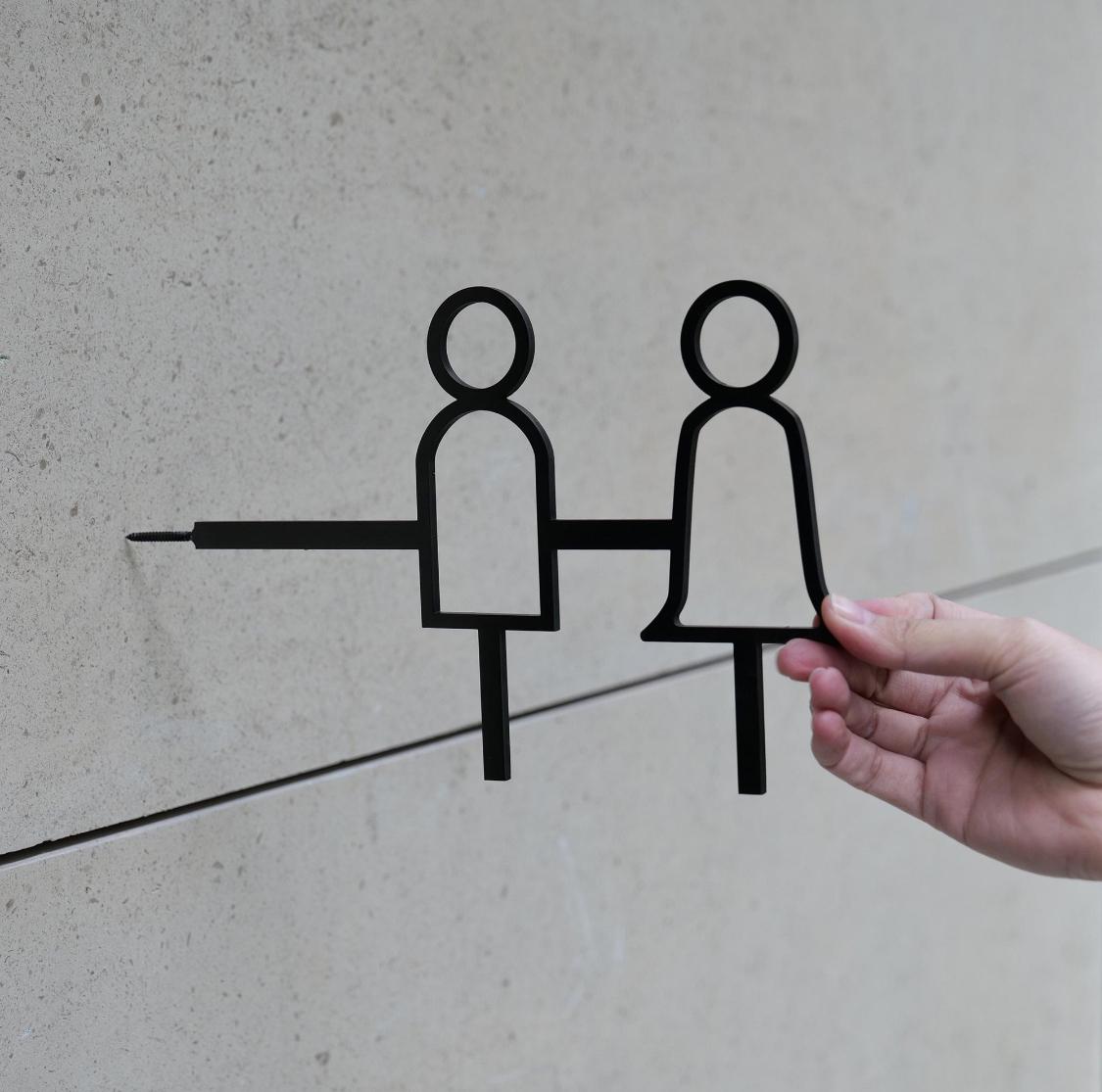 Minimal Restroom Signs - Otimsan Shop