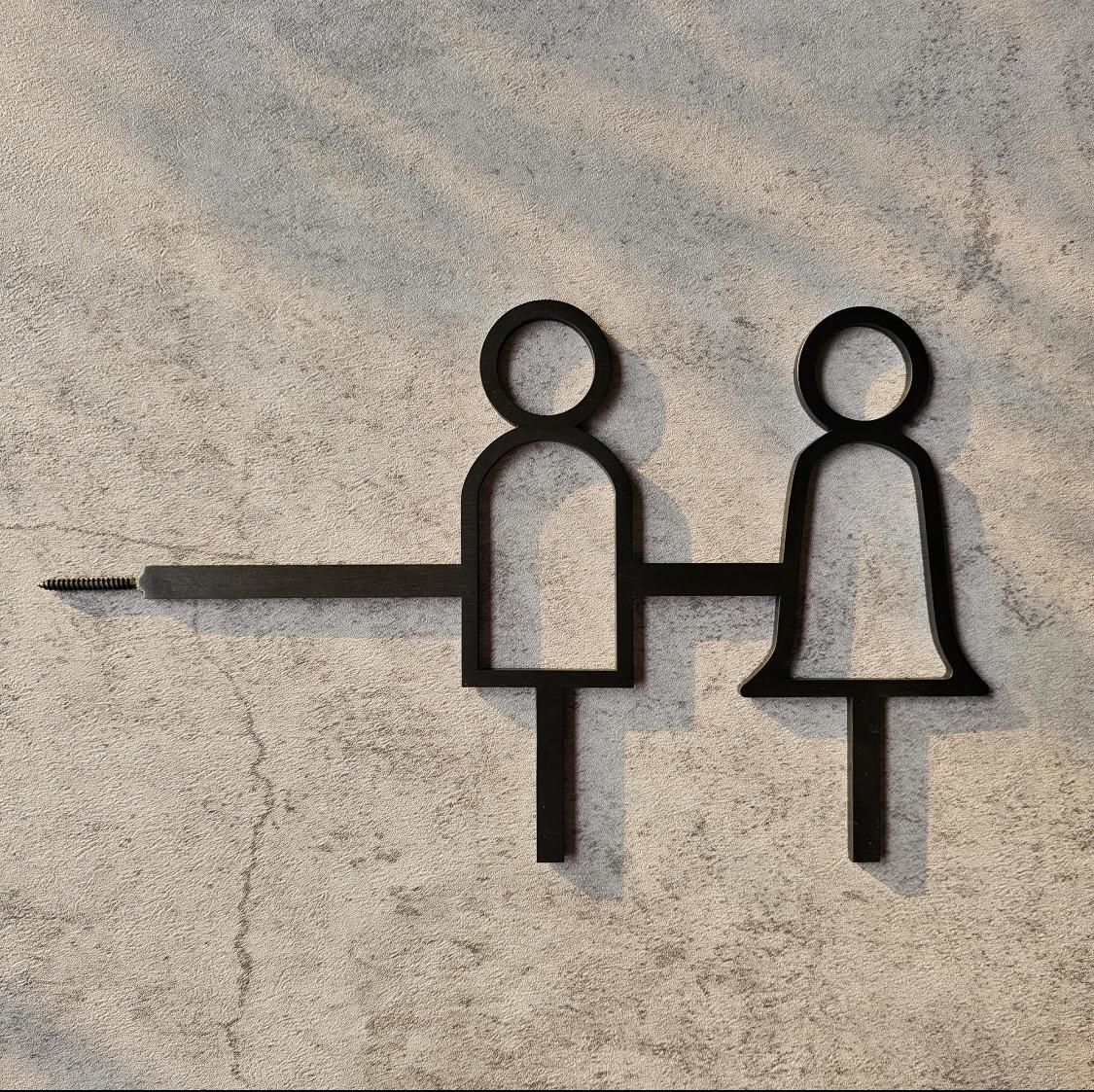 Minimal Restroom Signs - Otimsan Shop