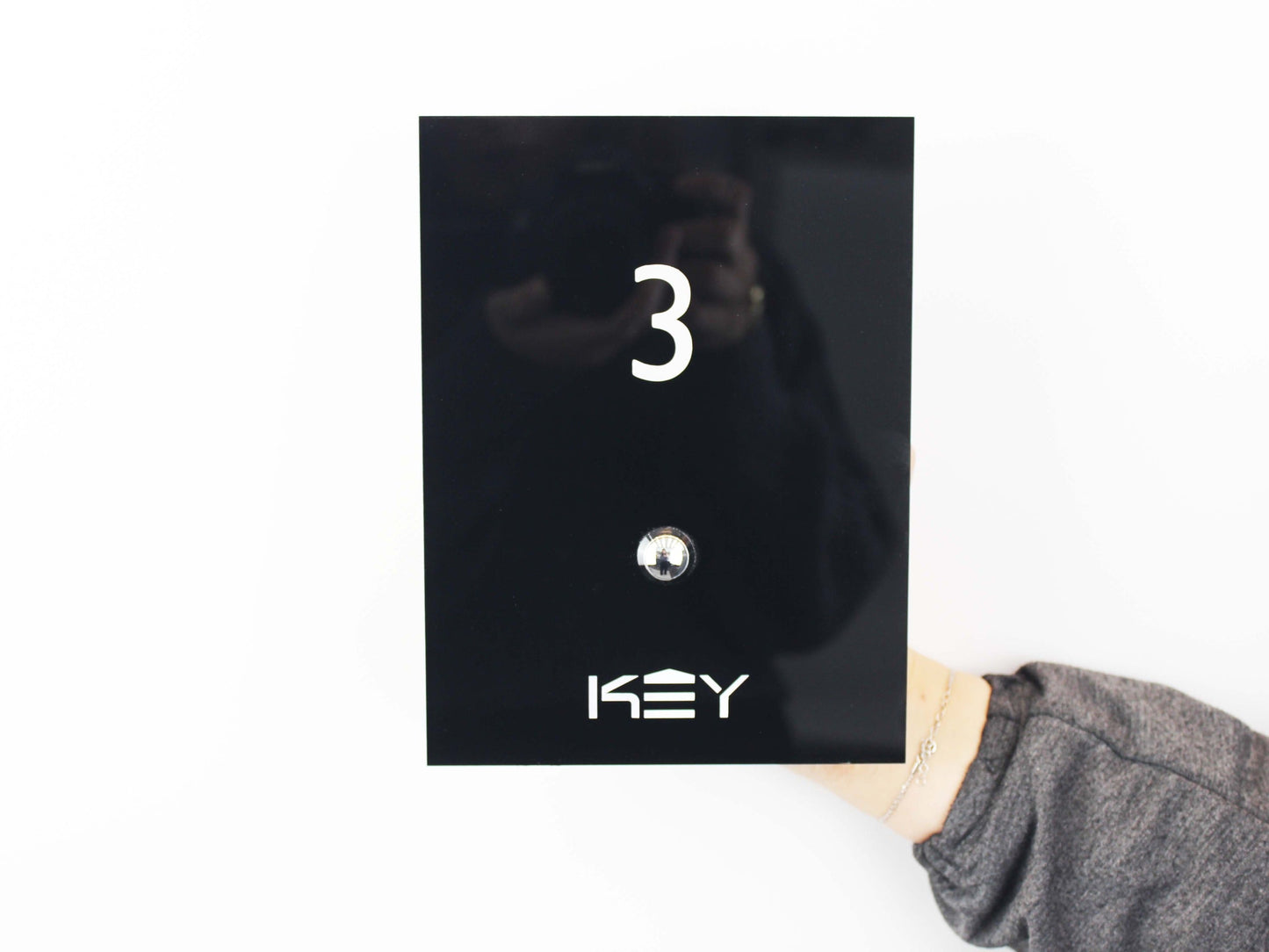 Custom Order Push-Button Room Number Sign - Otimsan Shop