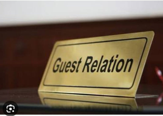 Custom Order – Guest Relation Signage Text - Otimsan Shop