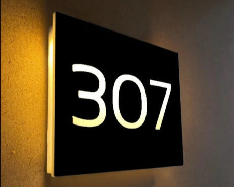 Illuminated Minimal Room Number - Otimsan Shop
