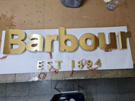 Custom Order – Barbour Signage Text - Otimsan Shop