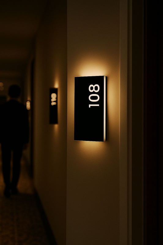 Illuminated Room Number Sign - Otimsan Shop