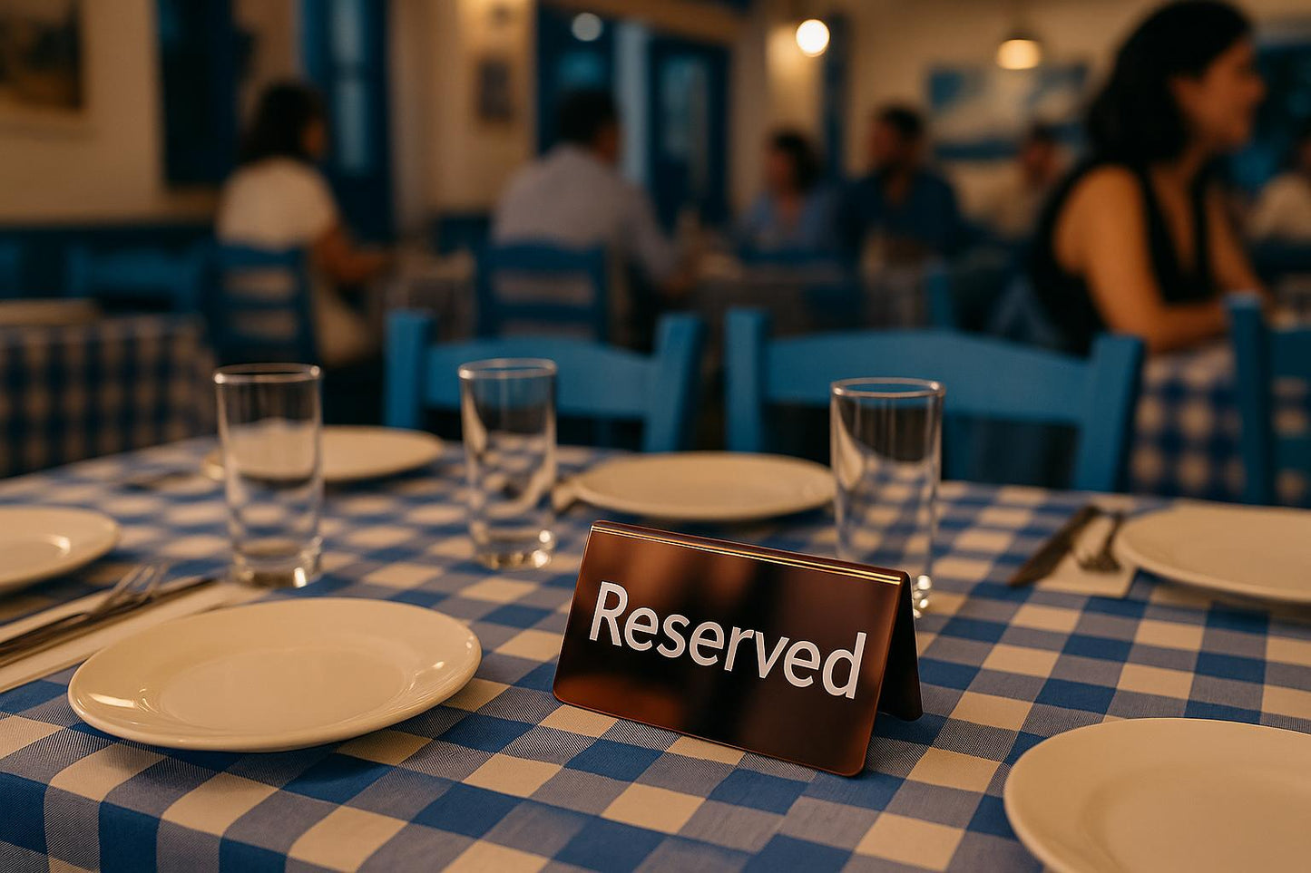 Luxury Stainless Steel Reserved Sign | Reserved Table Sign for Restaurants & Cafés - Otimsan Shop