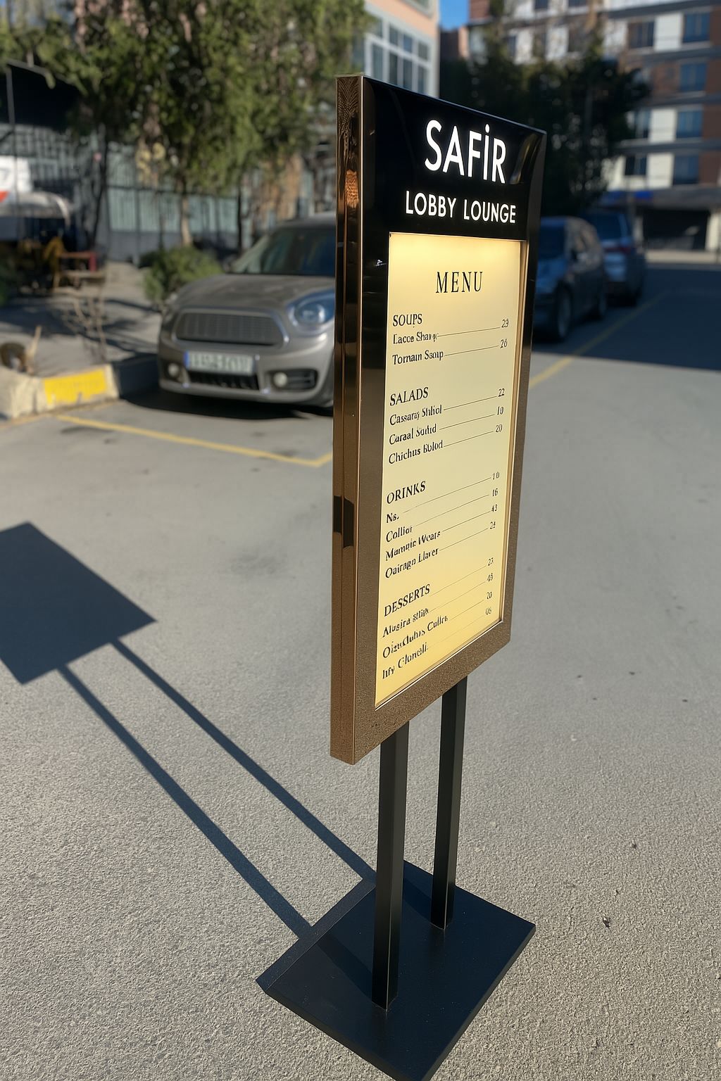 Freestanding Menu - Otimsan Shop
