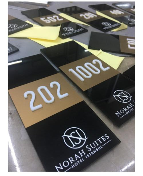 Custom Order Sample Illuminated Room Number - Otimsan Shop