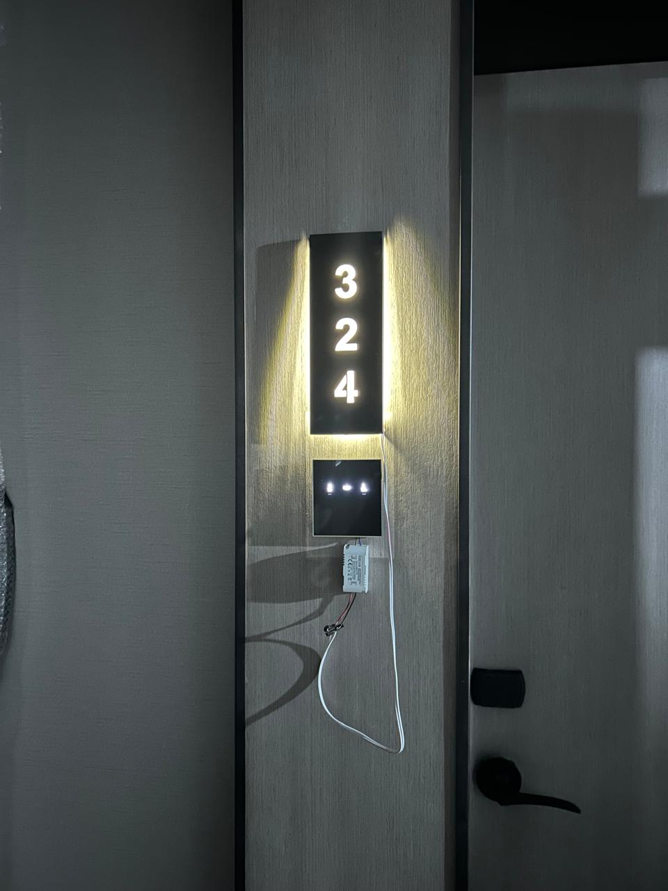 Custom Order Illuminated Room Number - Otimsan Shop