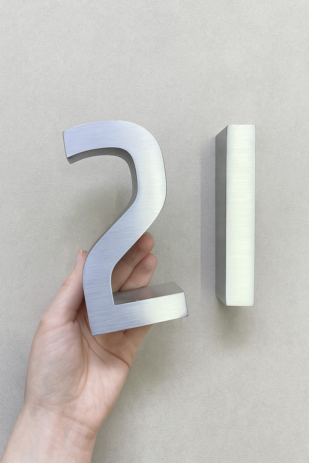 Wall-Mounted Stainless Steel Door Number – 5-Piece Set - Otimsan Shop