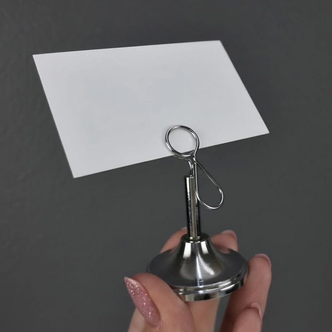 Food Label Stand – Metal Tabletop Card Holder, Label Holder & Price Display - Otimsan Shop