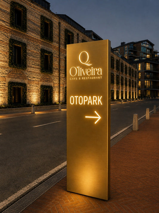 Illuminated Freestanding Parking Sign - Otimsan Shop
