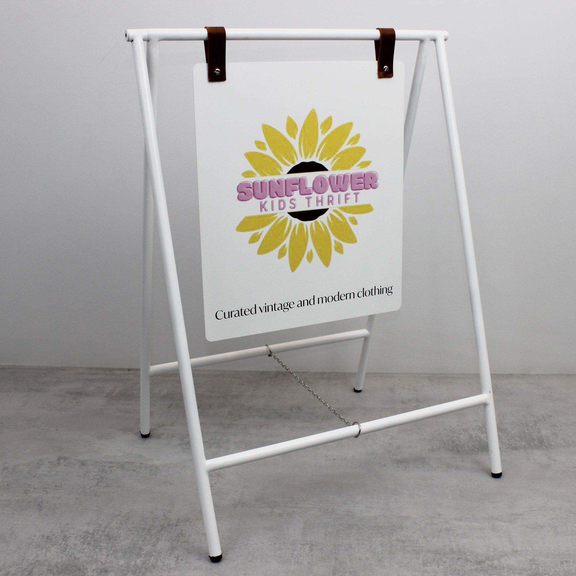 Magnetic Double-Sided Sidewalk Sign | Foldable Storefront Board with Printed Brand Logo - Otimsan Shop