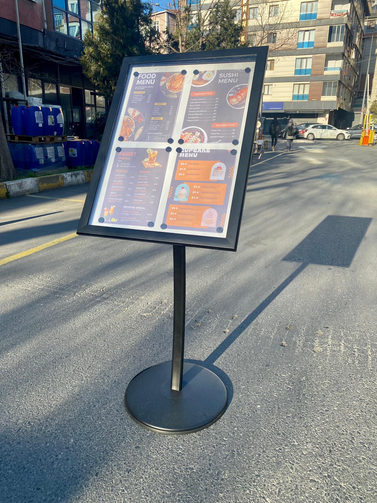 Freestanding Menu Board - Otimsan Shop