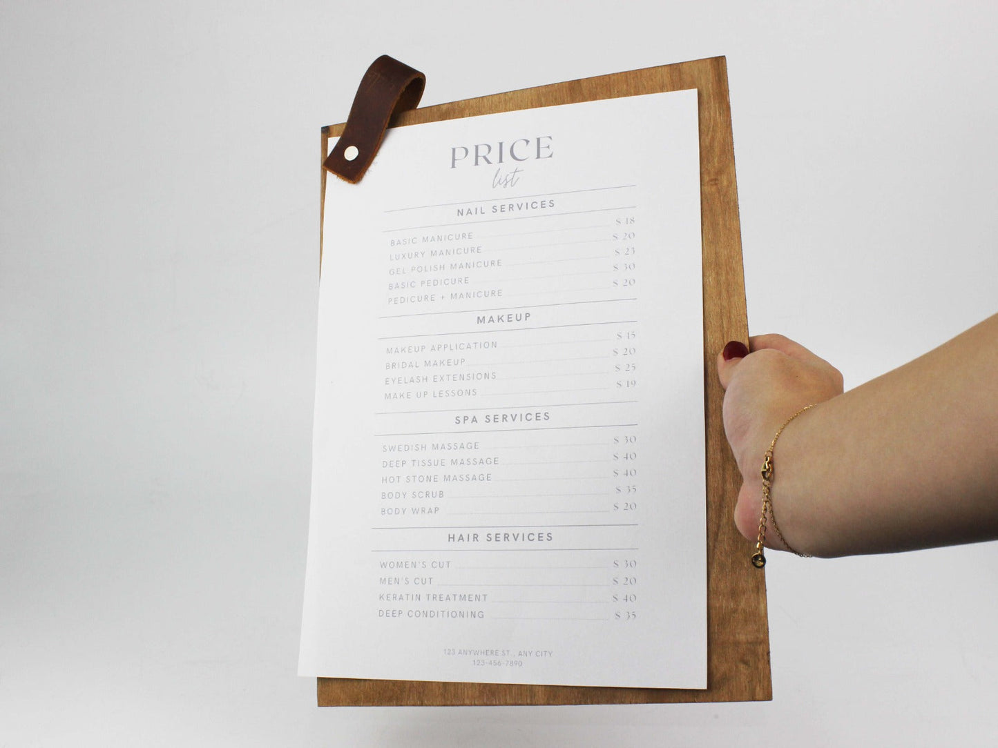 Screw-Mounted Menu Board - Otimsan Shop
