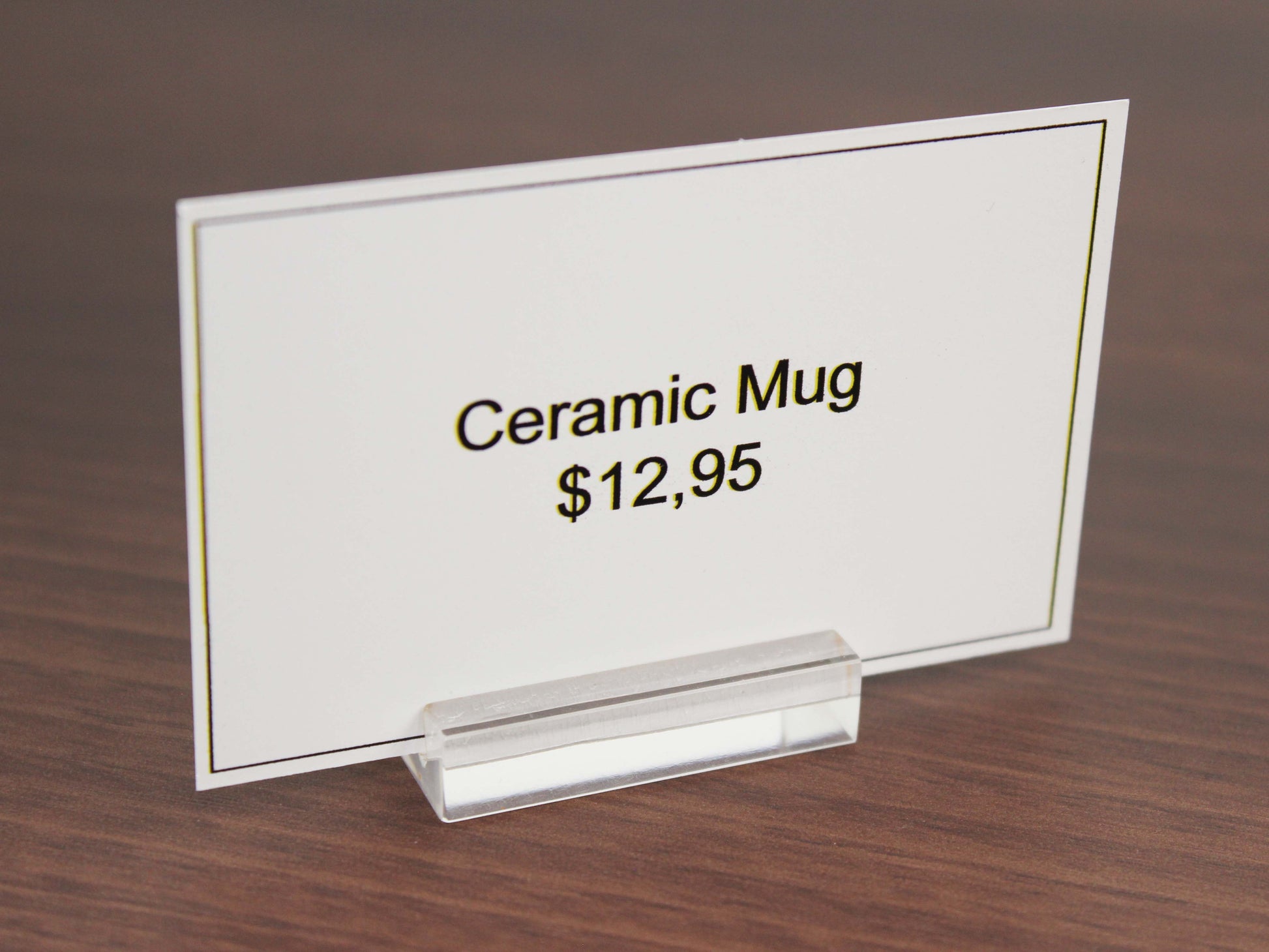 Acrylic Card Holder Stand | Invitation Table Name Sign, Product Display & Price Tag Holder - Otimsan Shop