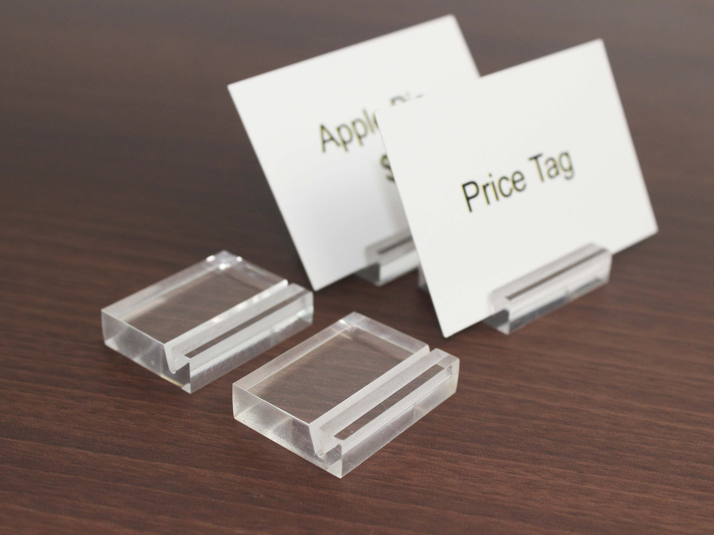 Acrylic Card Holder Stand | Invitation Table Name Sign, Product Display & Price Tag Holder - Otimsan Shop
