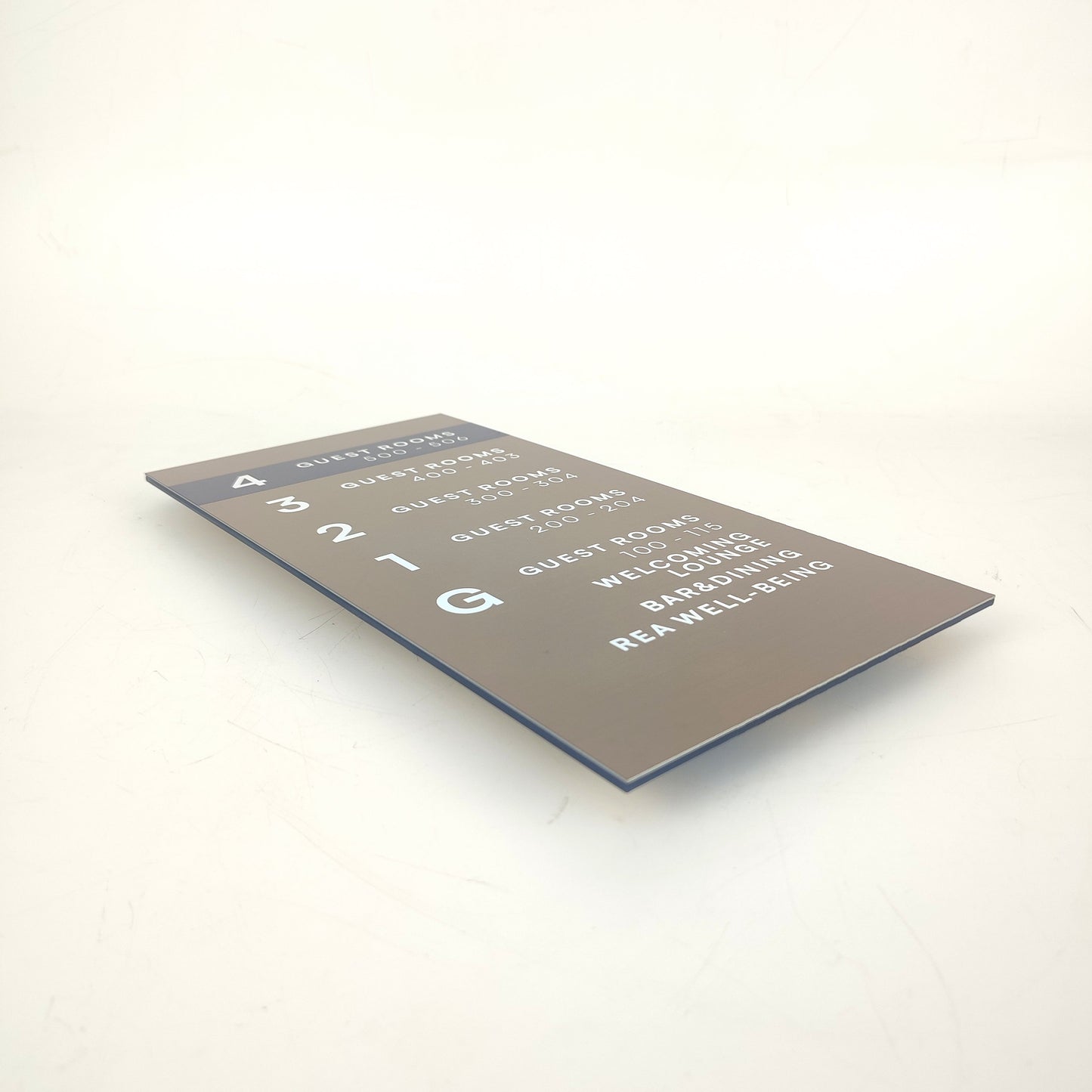 Elevator Information Sign | Metal Floor Directory & Building Wayfinding Sign - Otimsan Shop