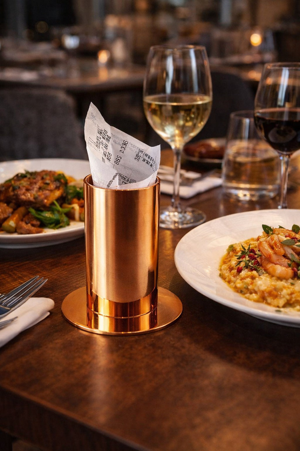 Copper Table Bill Holder – Receipt Stand for Restaurants, Cafés, Pubs & Bars - Otimsan Shop