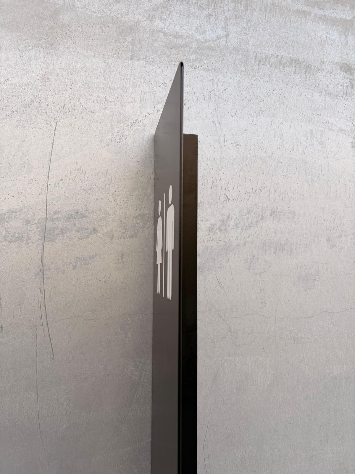 Male & Female WC Sign | Wall-Mounted Sign for Cafés and Restaurants - Otimsan Shop