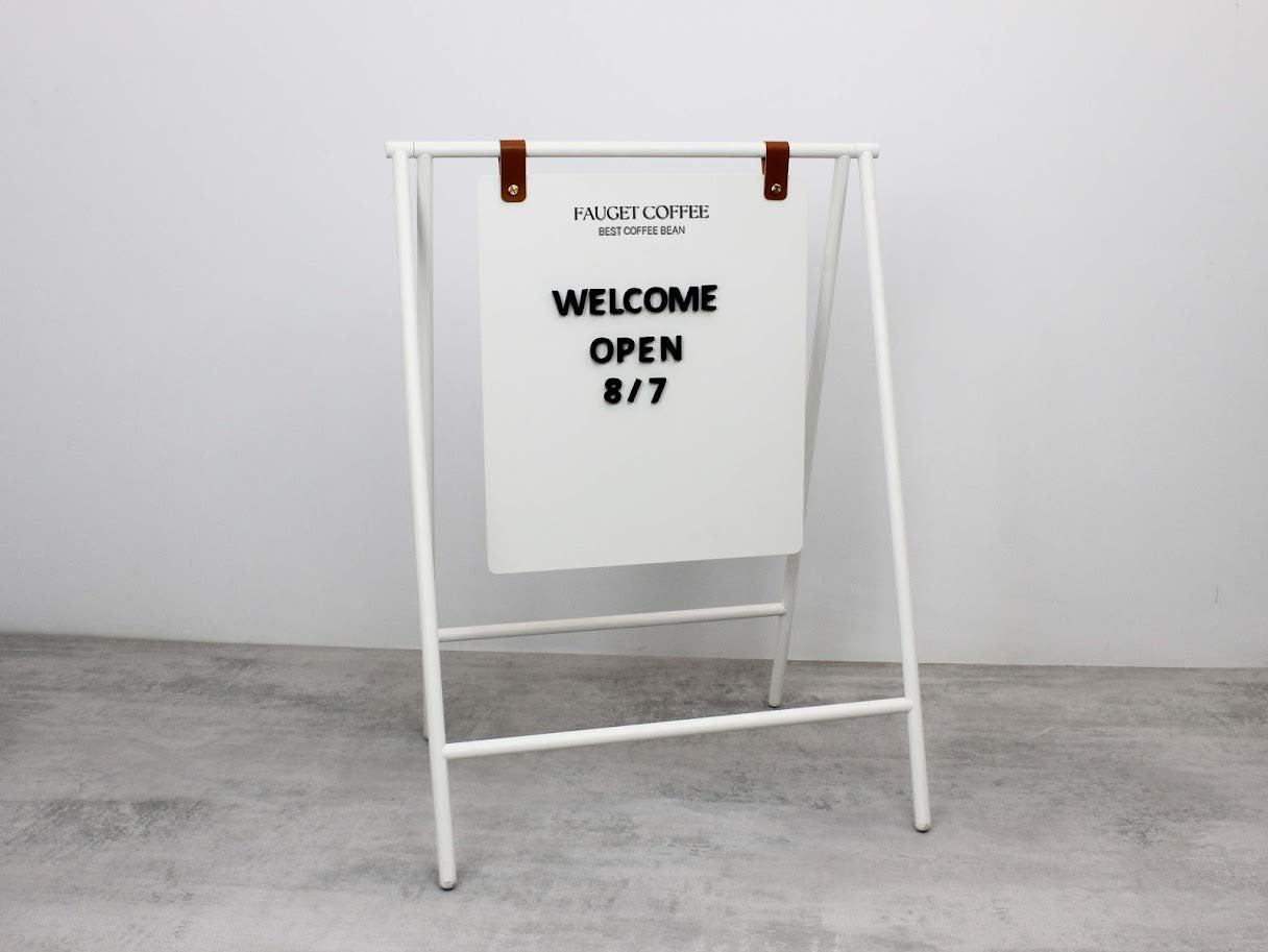 Magnetic Double-Sided Sidewalk Sign | Foldable Storefront Board with Printed Brand Logo - Otimsan Shop