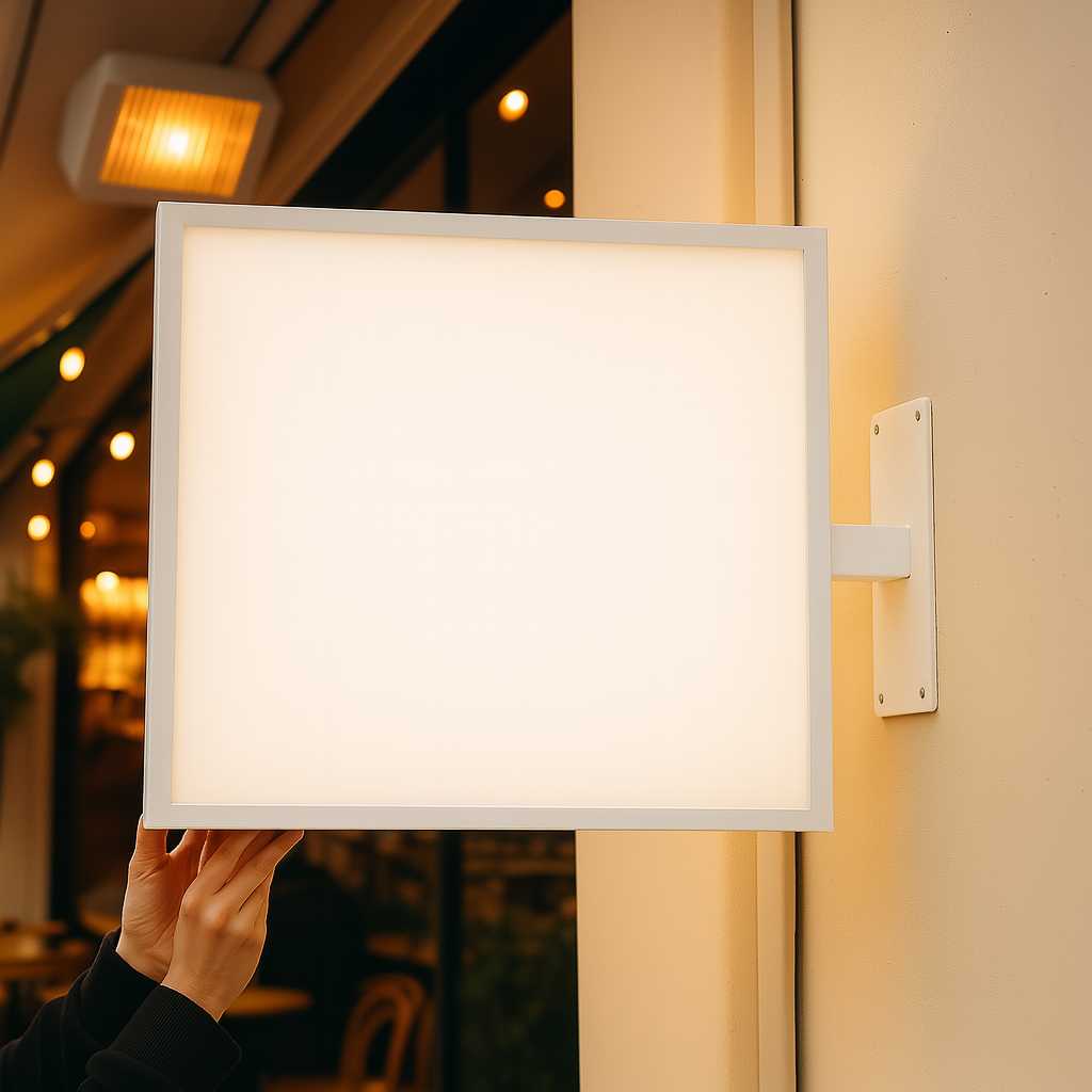 Double-Sided Durable Illuminated Store Sign | Custom Logo Printed - Otimsan Shop