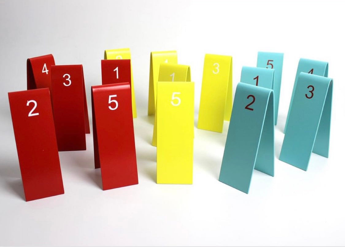 Table Number Stand | QR Code, Double-Sided & Custom Logo Design for Restaurants & Cafés - Otimsan Shop