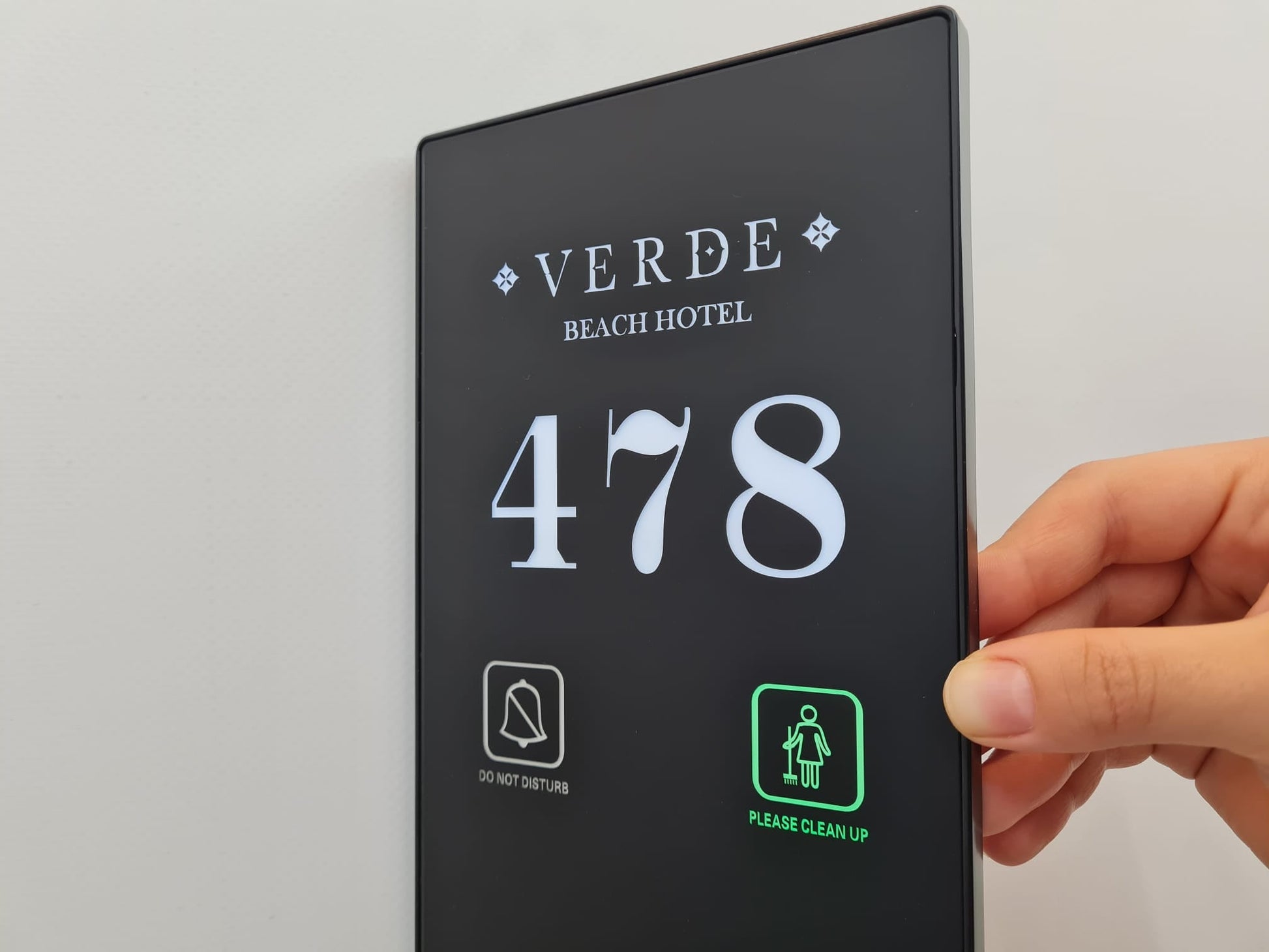 Smart Room Number Panel – LED Illuminated, Do Not Disturb (DND) & Cleaning Indicator - Otimsan Shop